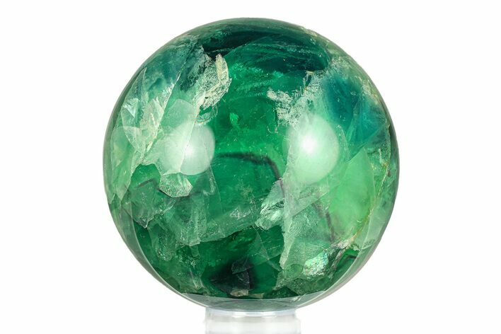 Colorful Banded Fluorite Sphere - China #284418